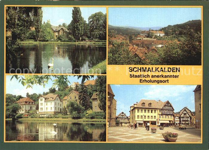 Schmalkalden Thueringen Schloss Wilhelmsburg Altmarkt Neuer Teich