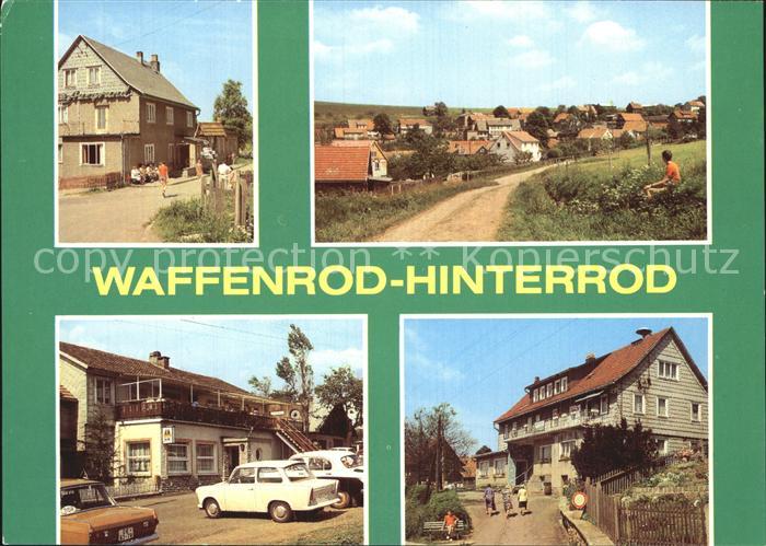 Waffenrod-Hinterrod Gaststaette Auegrund HO Gaststaette Park Cafe Bergfrieden