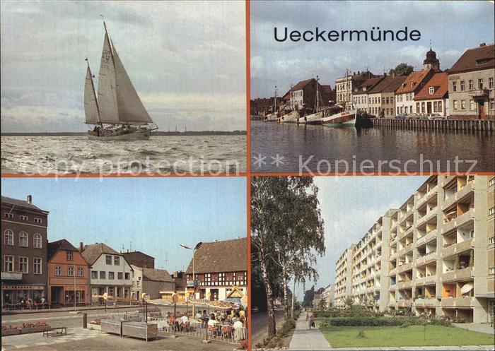 Ueckermuende Mecklenburg Vorpommern Karl Marx Platz Hafen Neubaugebiet