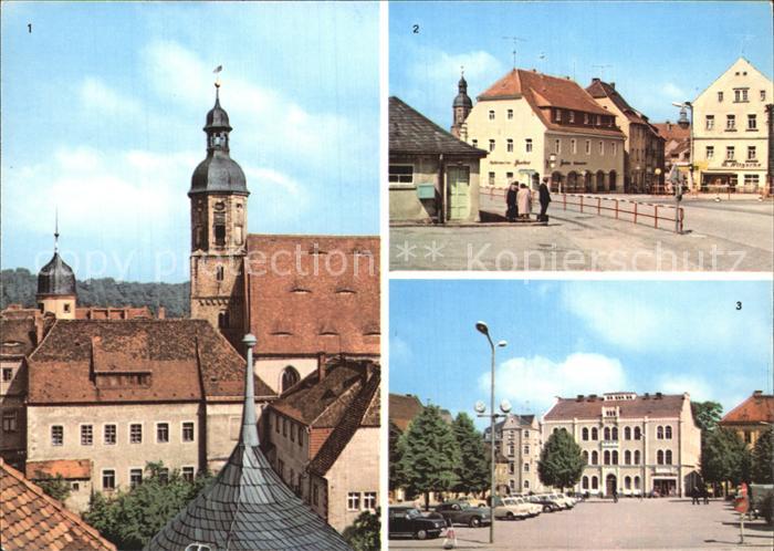 Dippoldiswalde Osterzgebirge Kirche Platz der Jugend Platz des Friedens