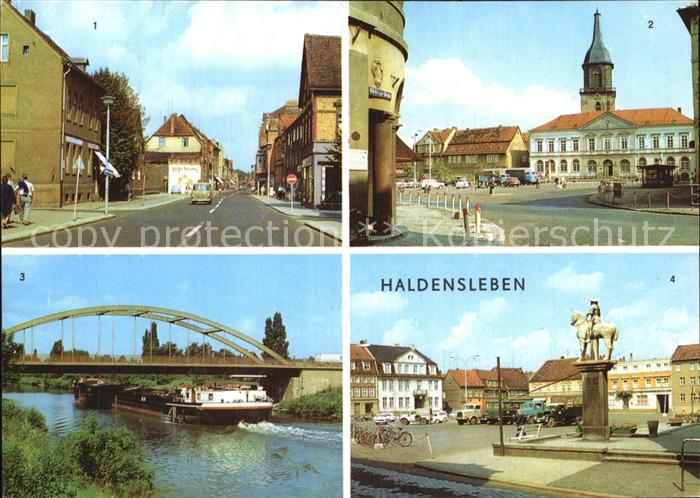 Haldensleben Rathaus Neue Bruecke Mittellandkanal Ernst Thaelmann Strasse