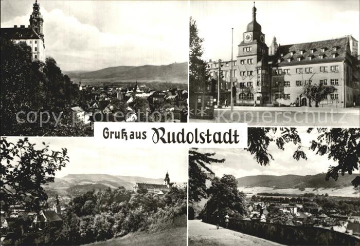 Rudolstadt Heidecksburg Rathaus Stadtkirche Schlossaufgang