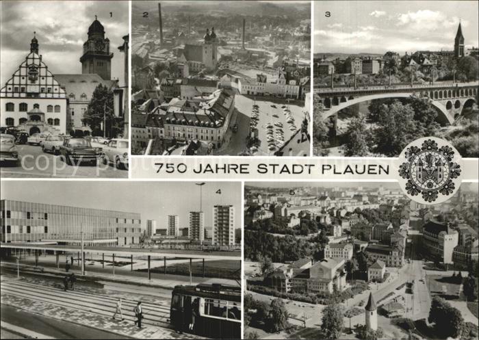 Plauen Vogtland Rathaus Altmarkt Bahnhof Grotewohl Platz