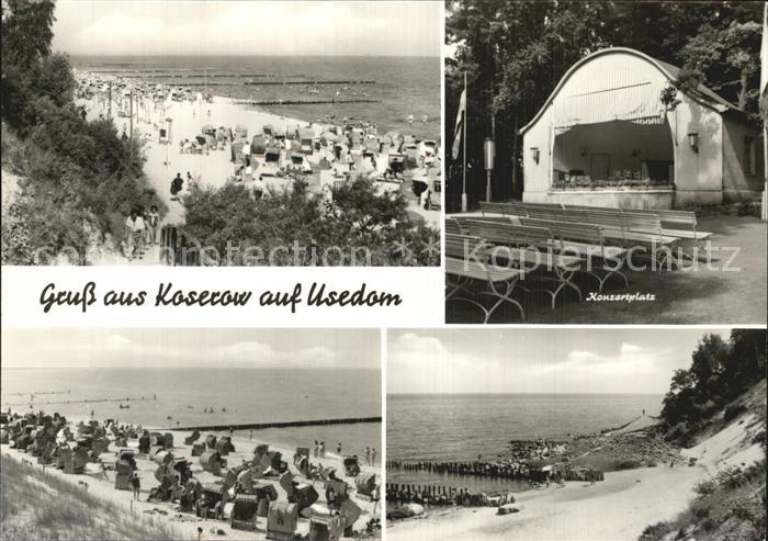 Koserow Ostseebad Usedom Konzertplatz Strand Kueste