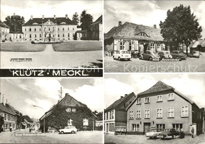 Kluetz Feierabendheim HOG Bauernstube Zum Zell Ernst Thaelmann Strasse