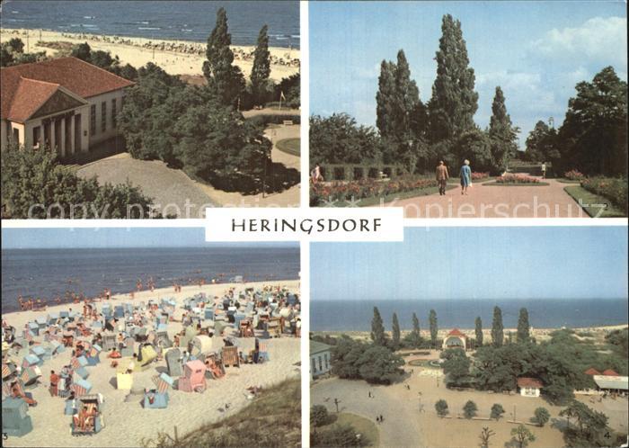 Heringsdorf Ostseebad Usedom Kulturhaus Kurpromenade Strand Musikpavillon Kurpar