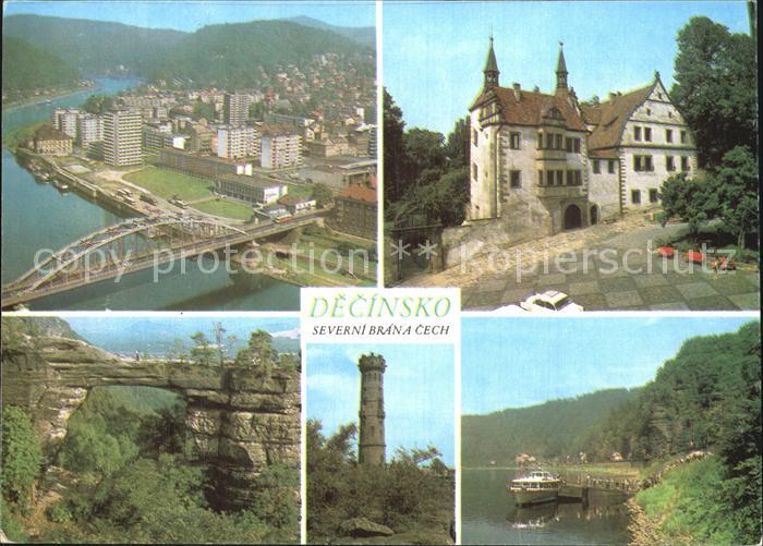 Decin Boehmen Prebischtor Schloss Schiffanlegestelle