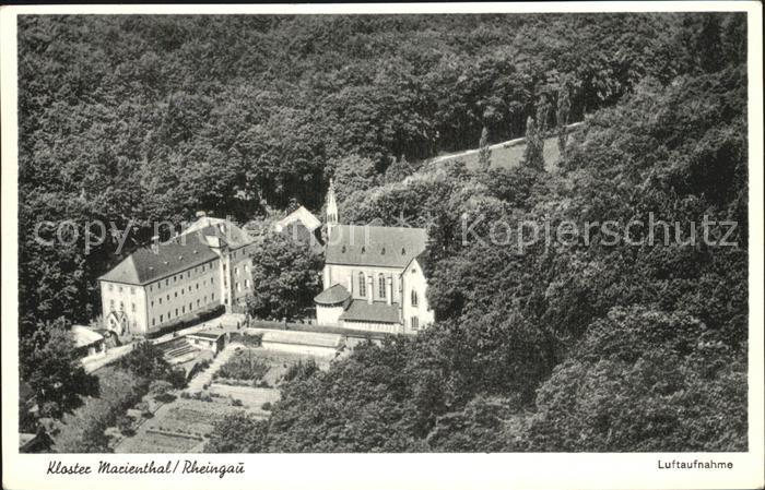 Oestrich-Winkel Kloster Marienthal Fliegeraufnahme