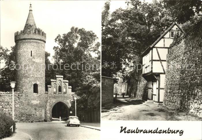 Neubrandenburg Fangelturm Gasse Fachwerkhaus