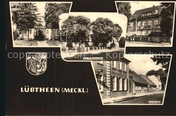 Luebtheen Postamt Thaelmannplatz Rathaus Leninstrasse