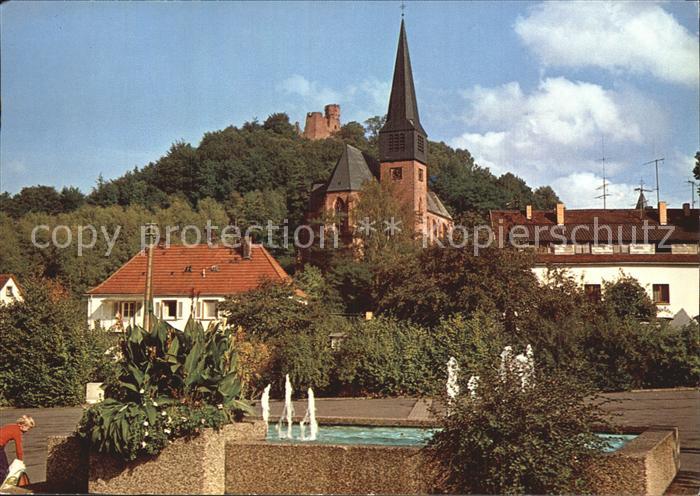 Hohenecken Brunnen Kirche Schloss