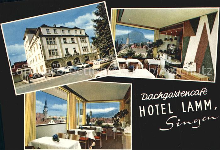 Singen Hohentwiel Dachgartencafe Hotel Lamm Gastraeume