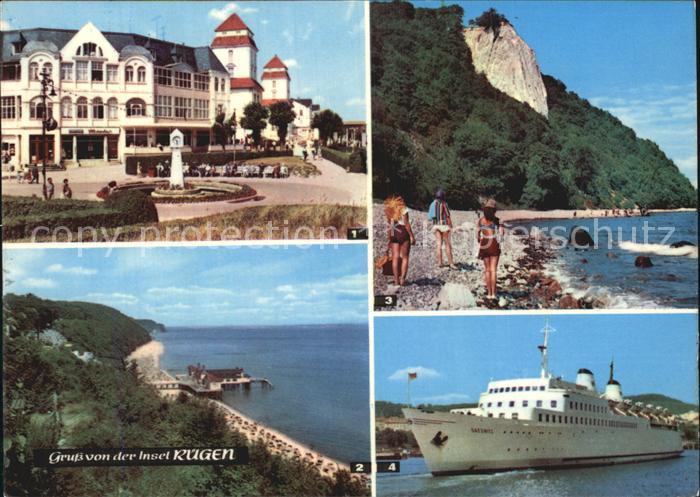 Insel Ruegen Binz Sellin Stubbenkammer Koenigsstuhl Faehrschiff Sassnitz