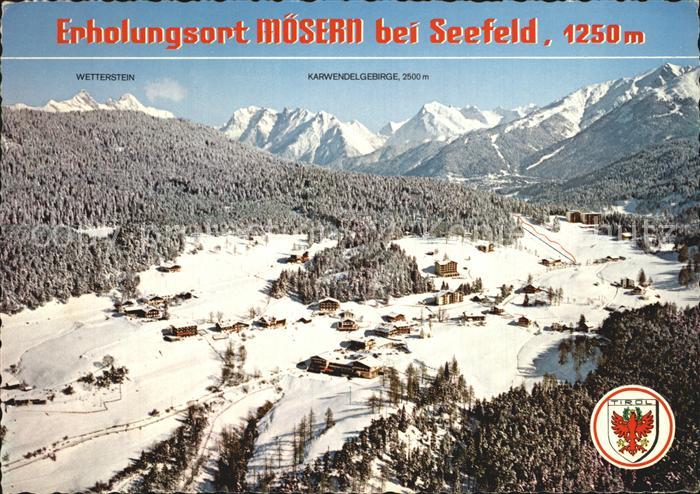 Moesern mit Wetterstein und Karwendelgebirge