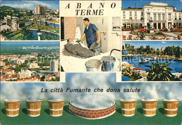 Abano Terme Teilansichten Panorama Kurhaus Thermen