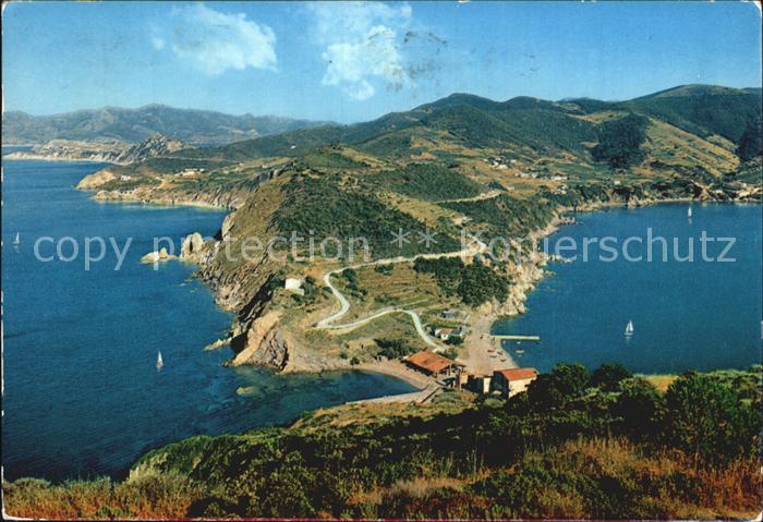 Isola d Elba Die Enfola Fliegeraufnahme