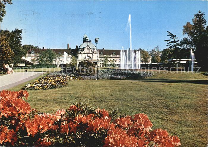 Bad Oeynhausen Staatsbad Gr Fontaene und Kurhaus