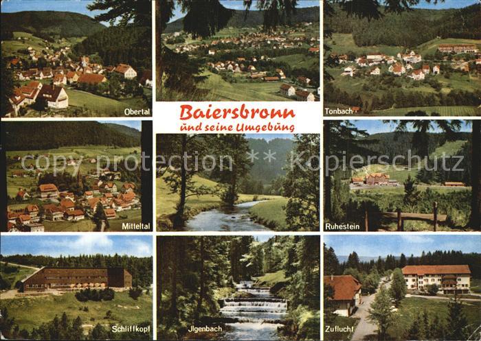 Baiersbronn Schwarzwald Obertal Tonbach Mitteltal Ruhestein Schliffkopf Ilgenbac