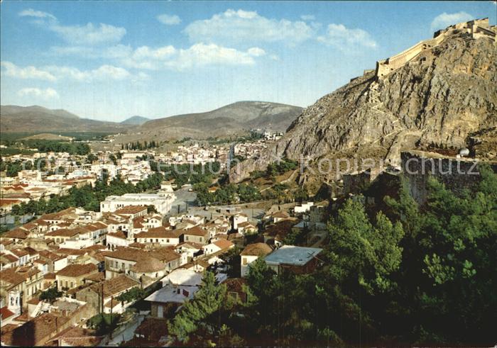 Nauplia Nauplion Teilansicht mit Festung