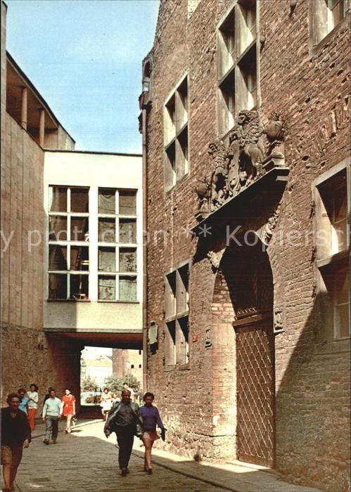 Gdansk Ulica Teatralna portal Starej Apteki