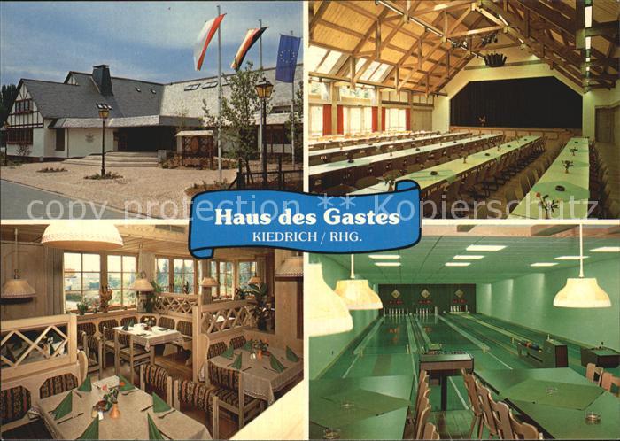 Kiedrich Haus des Gastes Saal Gaststube Kegelbahn