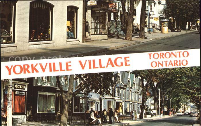Toronto Canada Yorkville Village