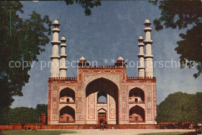 Agra Uttar Pradesh Akbars Tomb Gateway