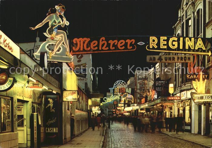 HAMBURG  CITY St. Pauli Grosse Freiheit bei Nacht