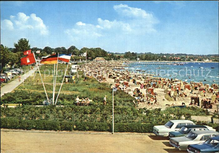 Haffkrug Ostseebad Strand mit Promenade