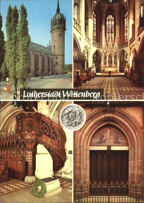 Wittenberg Lutherstadt Schlosskurche Thesentuer Luthers-Grab
