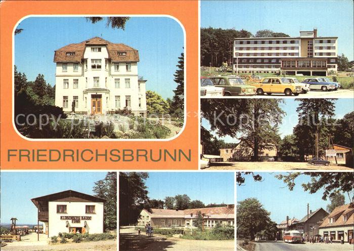 Friedrichsbrunn Harz Sanatorium-Ernst-Thaelmann Bettenhaus-Kurt-Dillge Klobenber