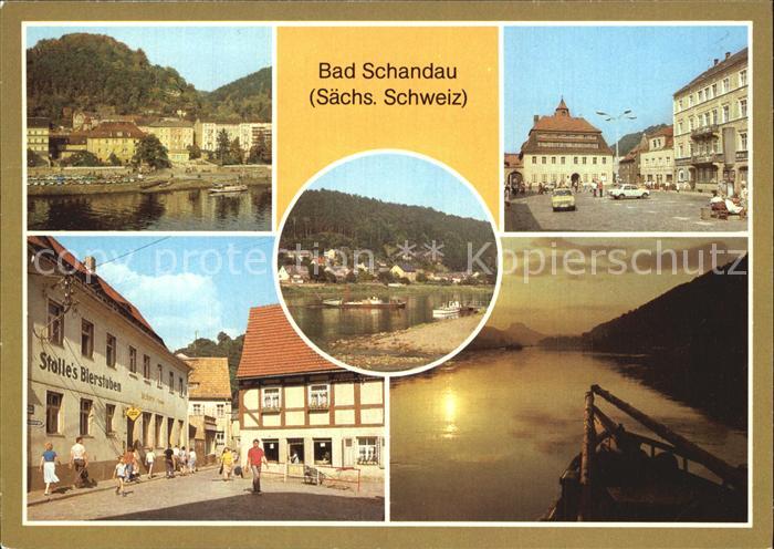 Bad Schandau Markt Poststrasse Elbepartie