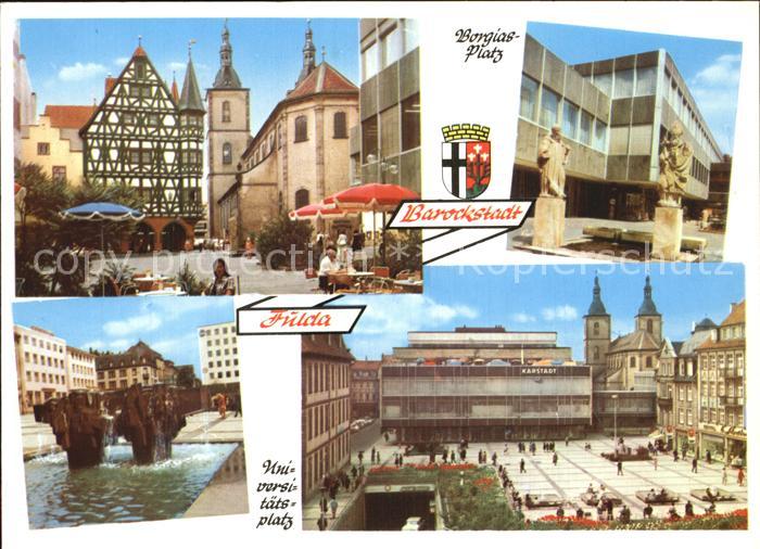 FULDA Hessen Borgias- und Universitaetsplatz