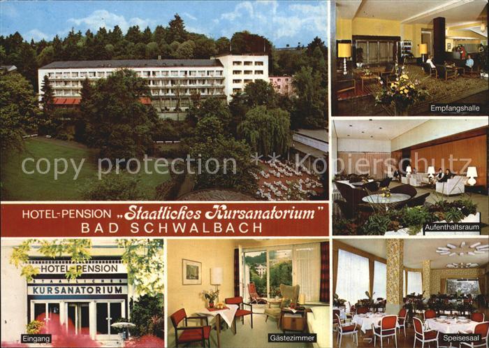 Bad Schwalbach Hotel Pension Staatliches Kursanatorium
