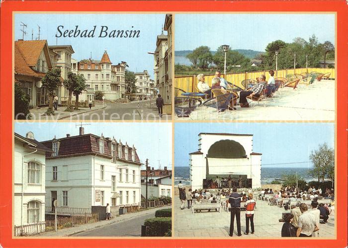 Bansin Ostseebad Karl-Marx-Strasse Sellin Erholungsheim-Haus-am-Strand Musikpavi