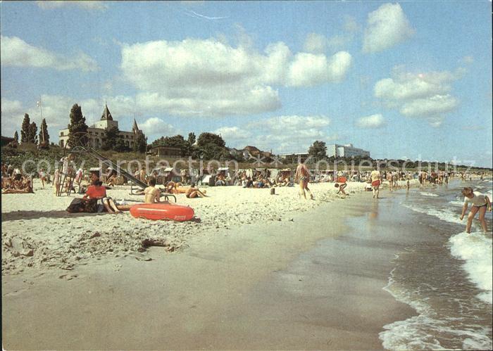 Zinnowitz Ostseebad Strand mit Erholungsheimen