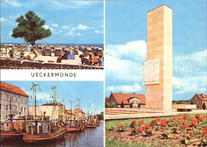Ueckermuende Mecklenburg Vorpommern Haffbad Hafen