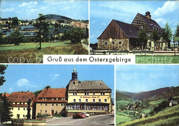 Altenberg Erzgebirge mit Binge und Geisingberg Lauenstein Rehefeld