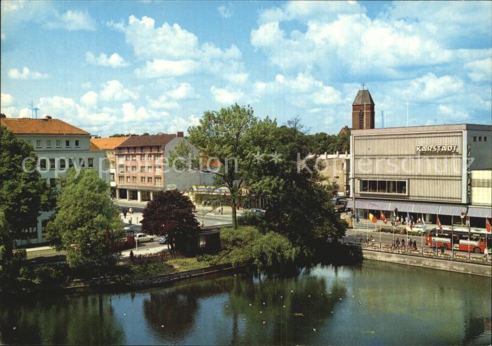 Neumuenster Schleswig-Holstein Partie am Teich