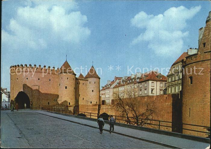 Warszawa Mury Staromiejskie z Barbakanem