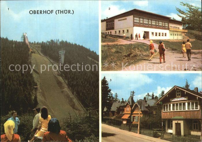 Oberhof Thueringen mit Sprungschanze