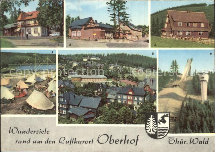 Oberhof Thueringen Sprungschanze Camping Schweizerhuette Luetschetalsperre Kanzl