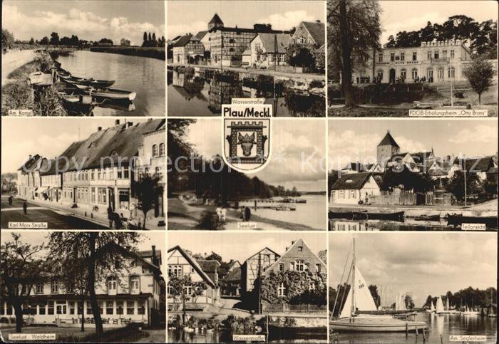 Plau See Kanal Wasserstrasse Seelust Waldheim