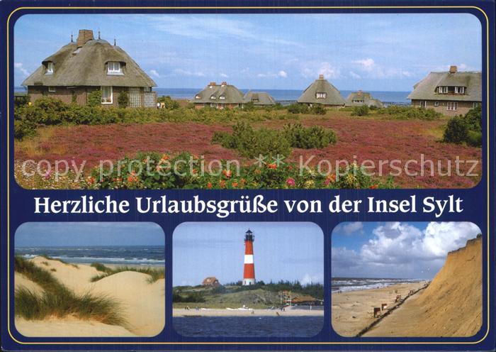 SYLT Insel Schleswig-Holstein Leuchtturm Duene Friesenhaus