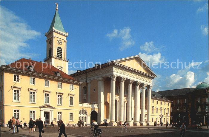 Karlsruhe Baden Evangelische Kirche Marktplatz