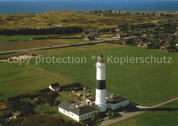 Kampen Sylt Leuchtturm Fliegeraufnahme