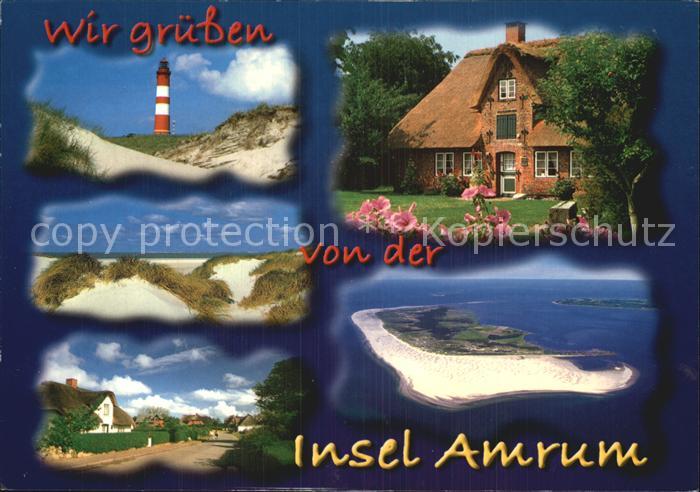 Amrum Fliegeraufnahme Leuchtturm Strand Stadtansichten