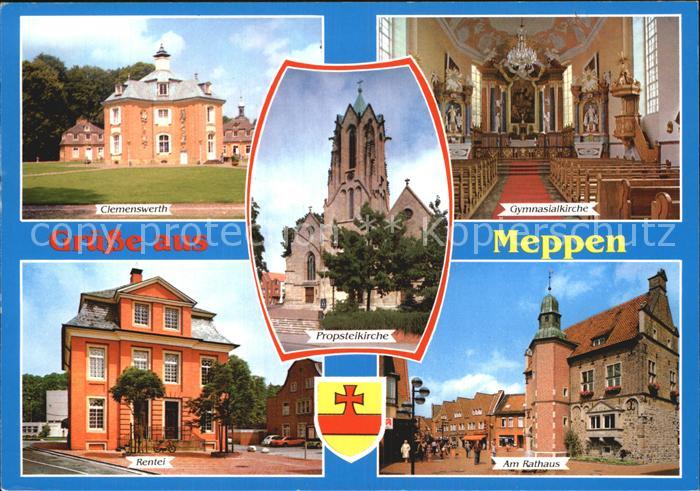Meppen Clemenswerth Rentei Am Rathaus Gymnasialkirche