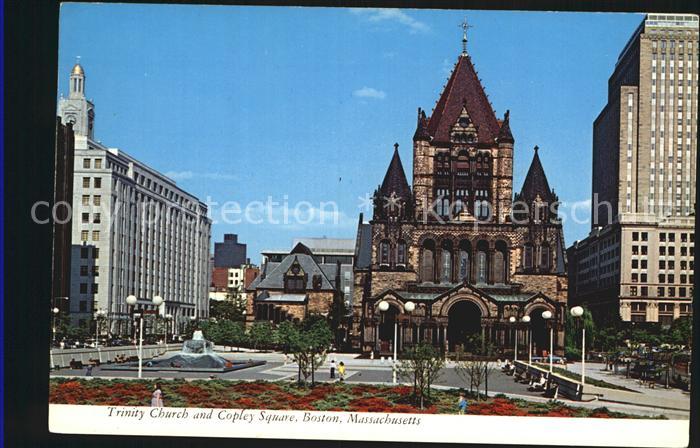 Boston Massachusetts Trinity Church and Copley Square