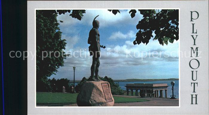 Plymouth Massachusetts Indiander Statue